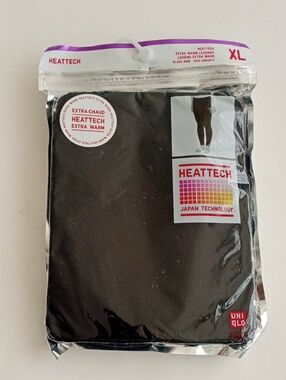 Uniqlo Kids Heattech Black Leggings Thermal Winter Base Layer Girls XL